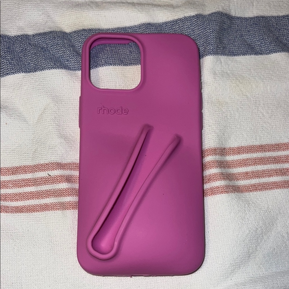 RHODE Pink Phone Case with Kickstand
